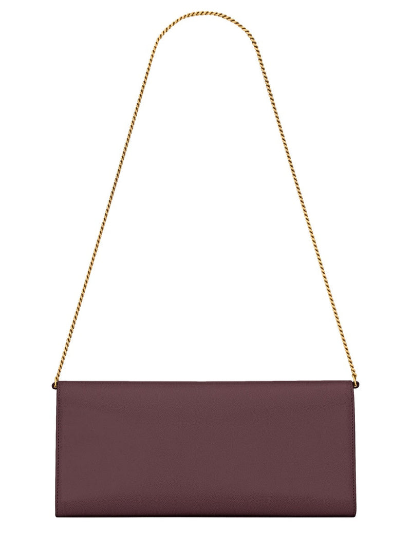Saint Laurent Shoulder Bag — Burgundy Calf Leather