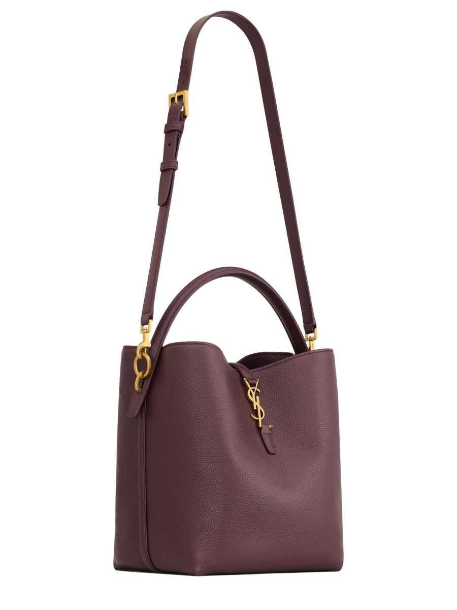 Saint Laurent Le Shoulder Bag — Bordeaux Calf Leather