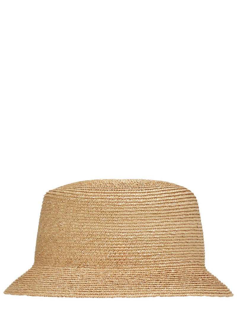 Saint Laurent 703012_3yg579600 Straw Fedora — Beige Fedoras