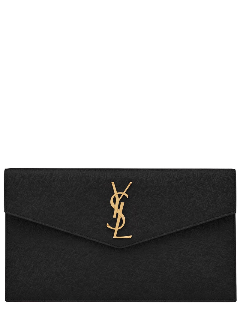 Saint Laurent Uptown Wallet — Black Calfskin
