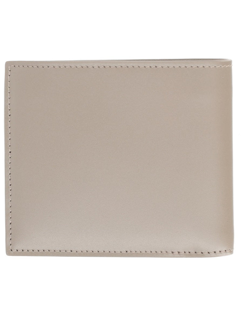 Saint Laurent Calf Leather Bifold Wallet — Beige & Purses