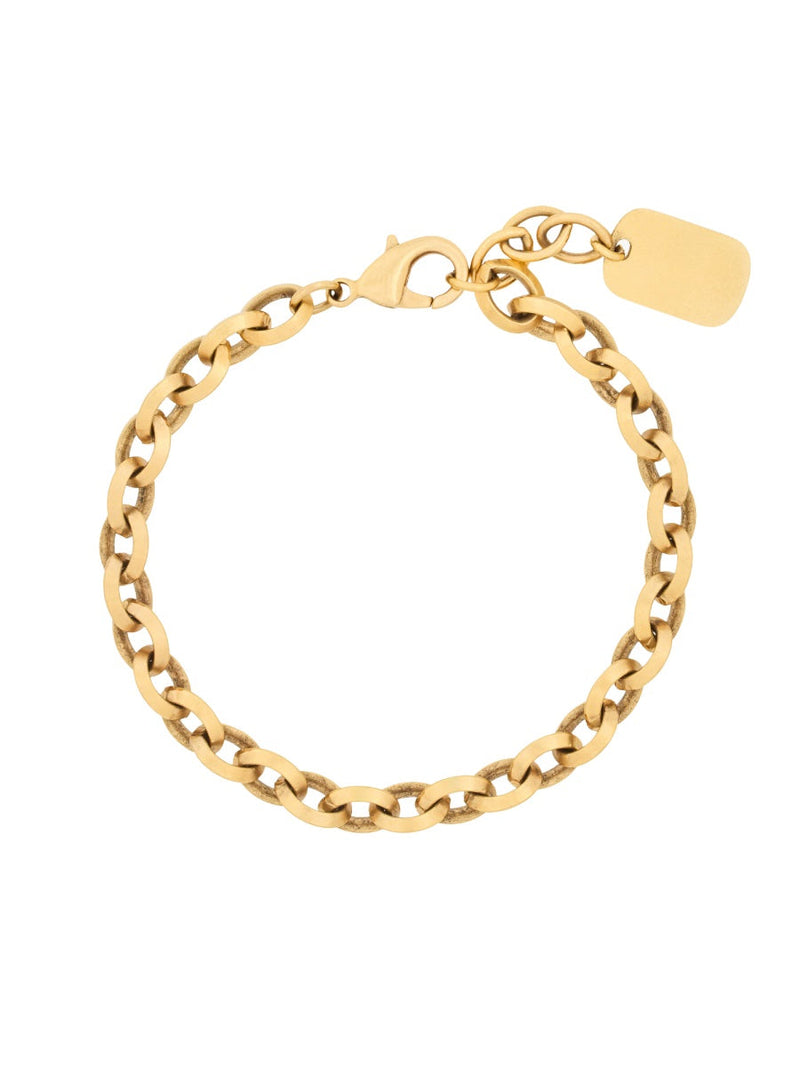 Saint Laurent Chain Brass Bracelet — Gold Bracelets