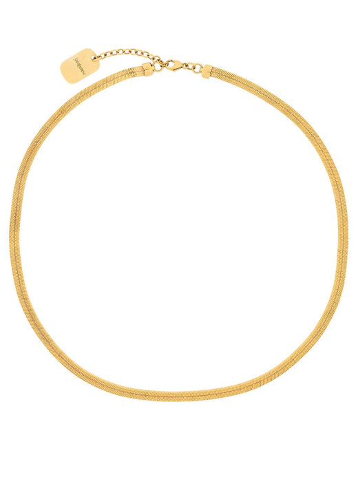 Saint Laurent Chain Brass Necklace — Gold Necklaces