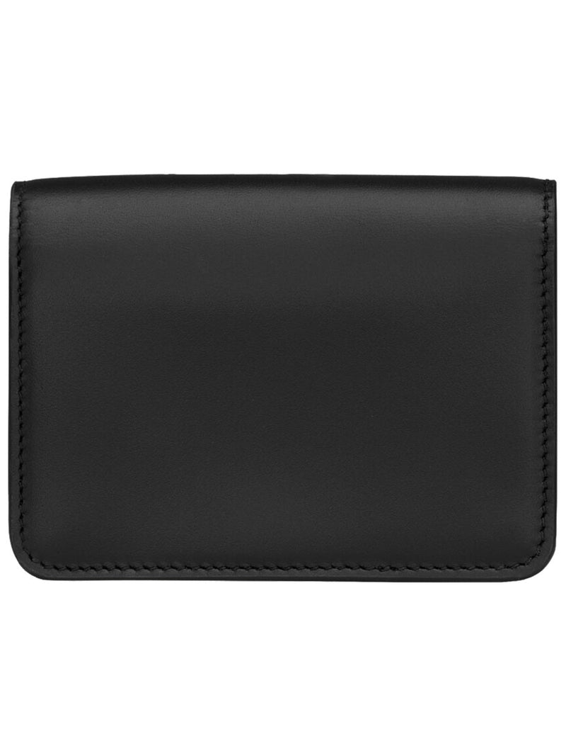 Saint Laurent Calf Leather Card Case — Black Wallets & Purses