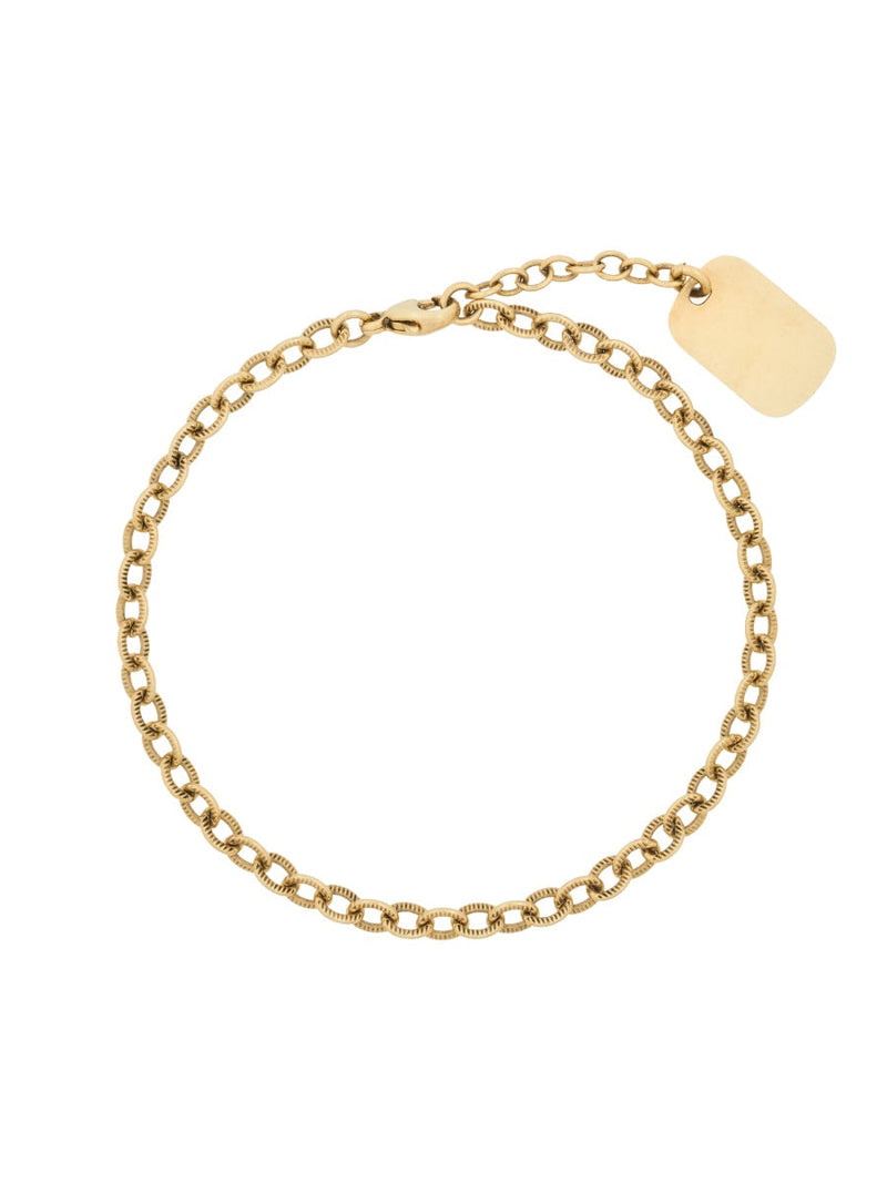 Saint Laurent Chain Link Brass Bracelet — Gold Bracelets