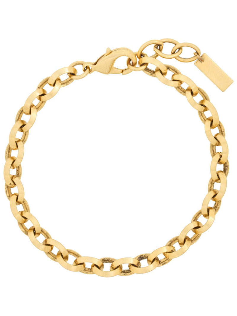 Saint Laurent Chain Link Brass Bracelet — Gold Bracelets