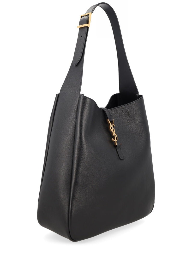 Saint Laurent Le Shoulder Bag — Black Calf Leather