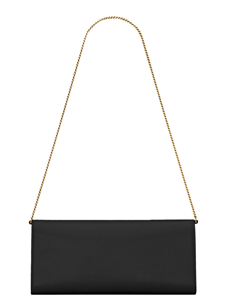 Saint Laurent Kate Shoulder Bag — Black Calf Leather