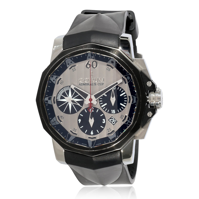 Corum Admiral Cup Challenger 753.671.98 Mens Watch Stainless Steel-Pvd Gray Steel/pvd Wrist