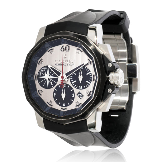 Corum Admiral Cup Challenger 753.671.98 Mens Watch Stainless Steel-Pvd Gray Steel/pvd Wrist