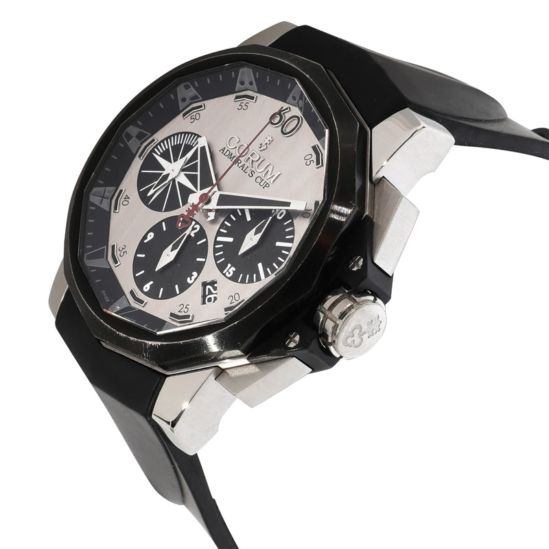Corum Admiral Cup Challenger 753.671.98 Mens Watch Stainless Steel-Pvd Gray Steel/pvd Wrist