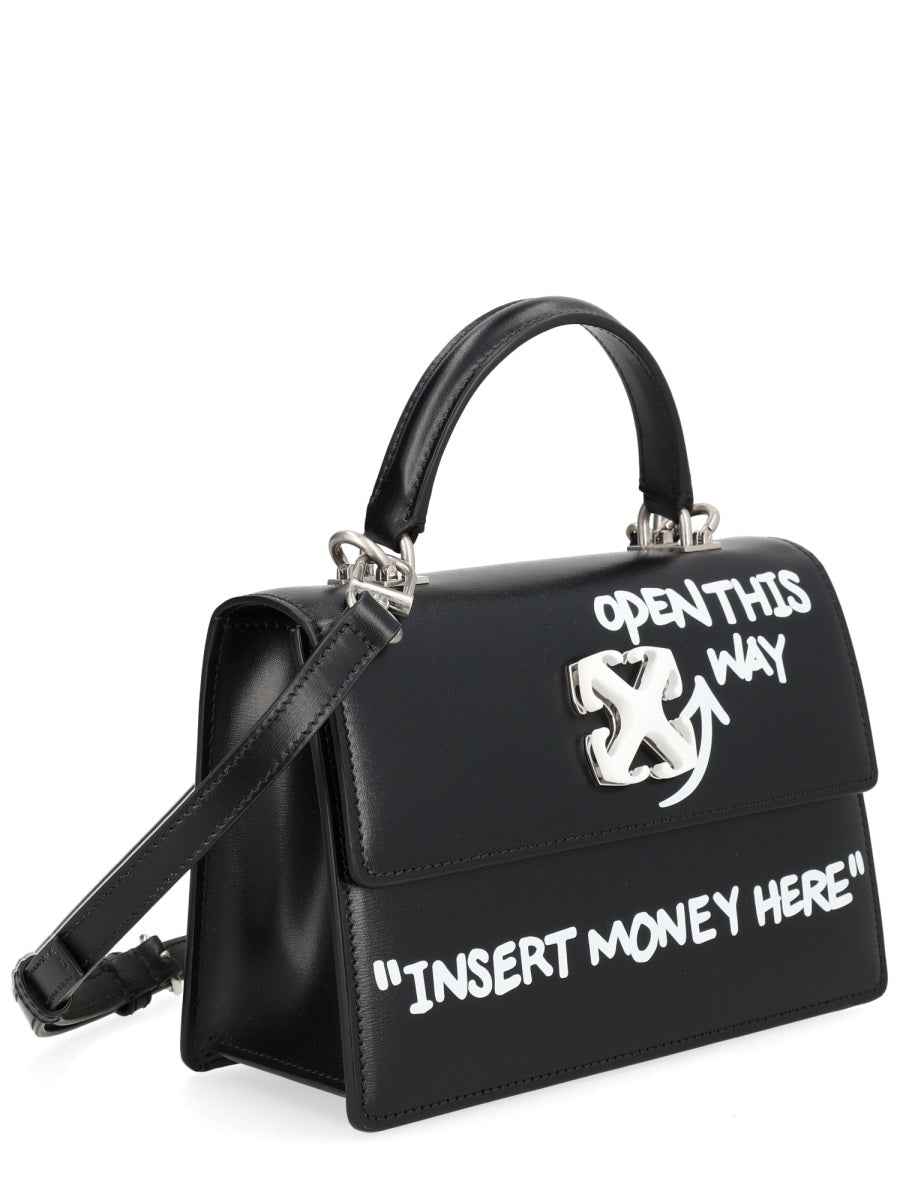 Off-White Jitney 1.4 Shoulder Bag — Black Calf Leather