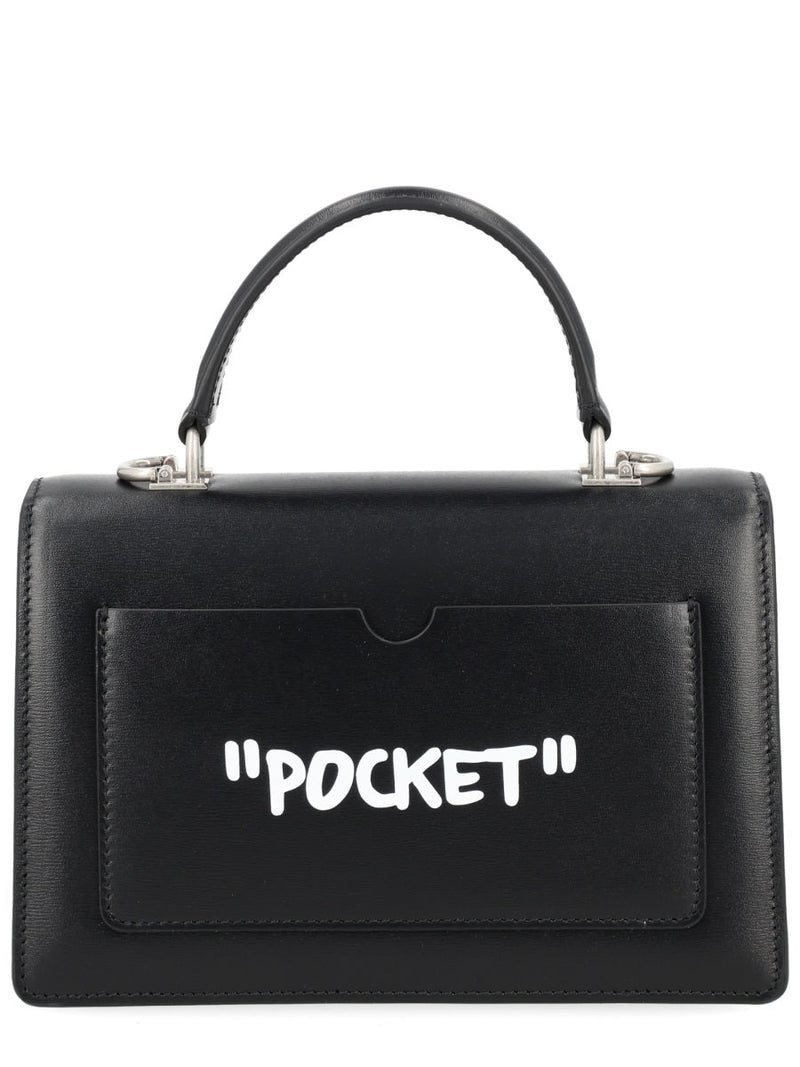 Off-White Jitney 1.4 Shoulder Bag — Black Calf Leather