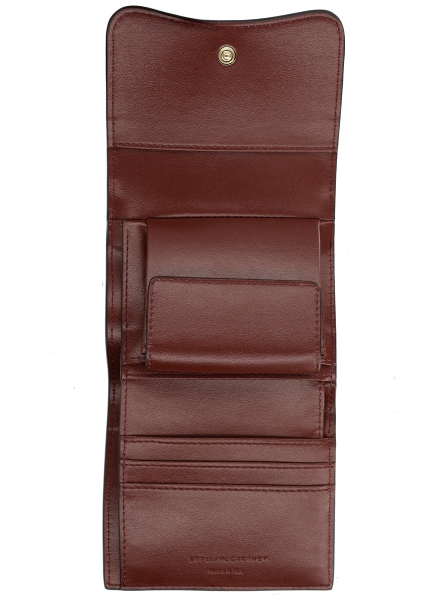 Stella Mccartney Ryder Wallet — Bordeaux Polyamide & Purses