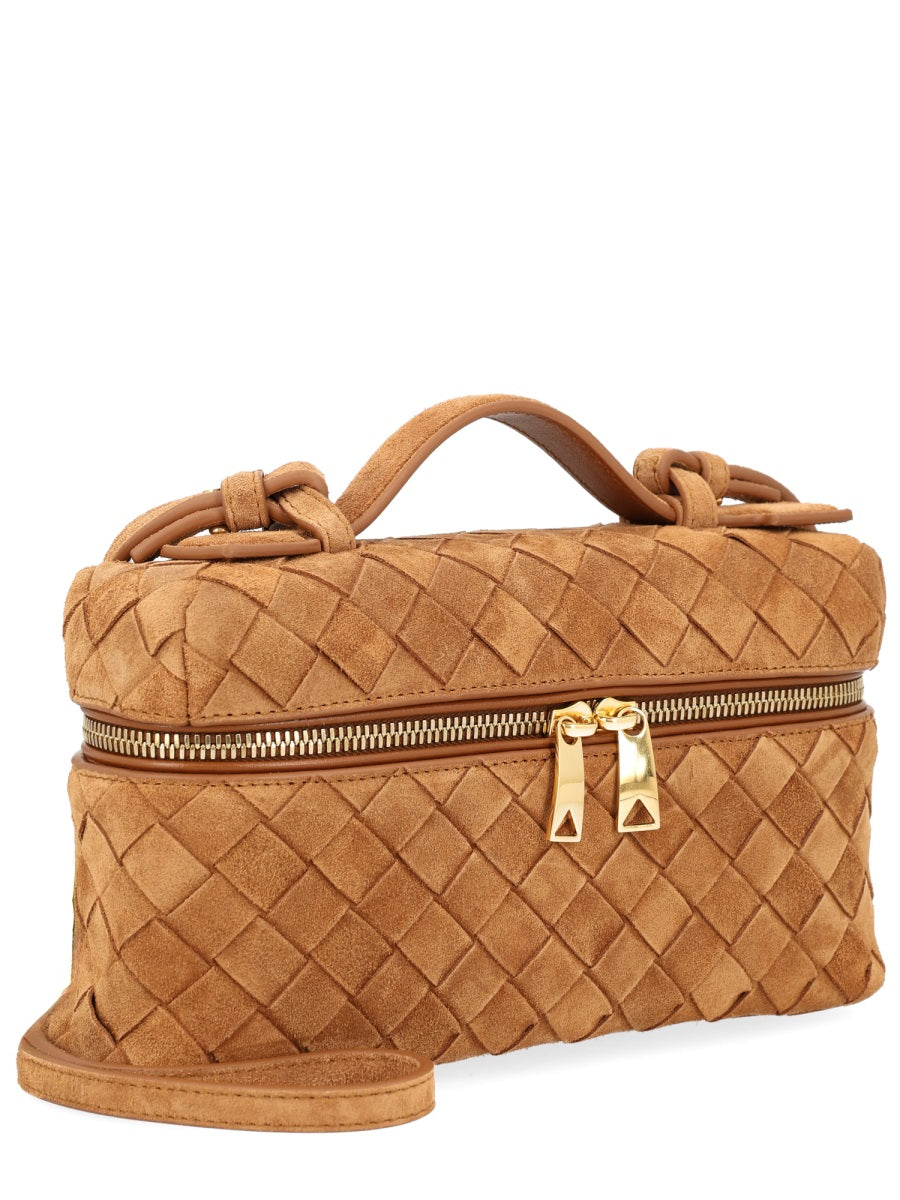 Bottega Veneta Shoulder Bag — Beige Calf Leather