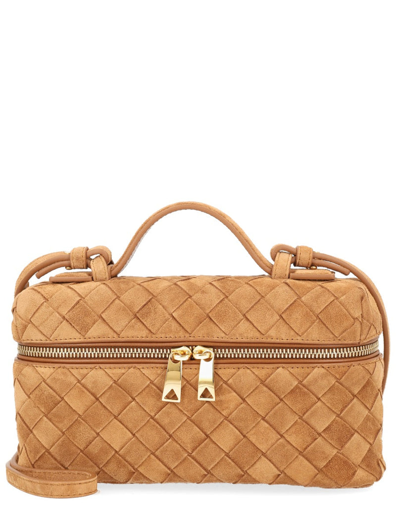 Bottega Veneta Shoulder Bag — Beige Calf Leather