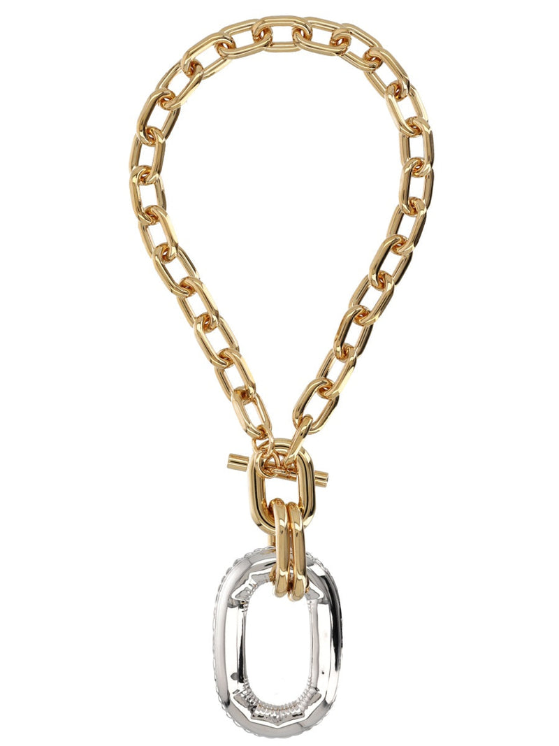 Rabanne Xl Link Aluminium Necklace — Gold Necklaces