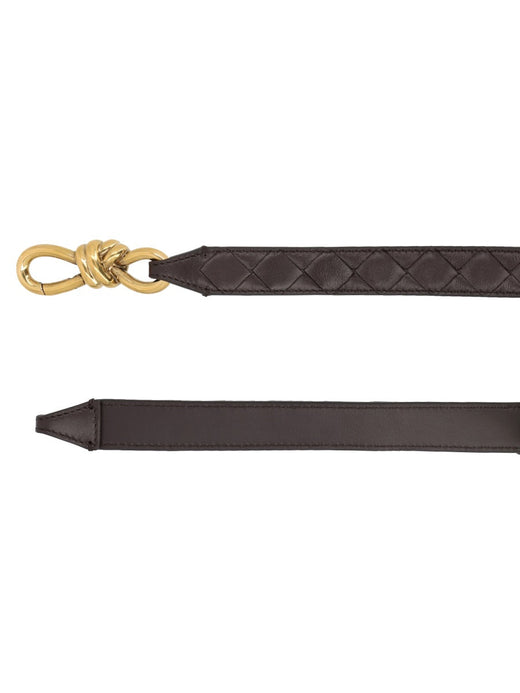 Bottega Veneta Lets Go Belt — Brown Lamb Leather