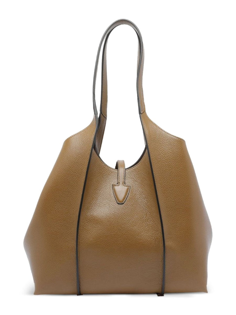Tods Shoulder Bag — Brown Calfskin