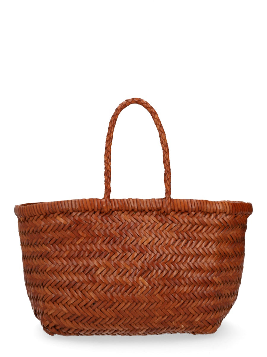 Dragon Diffusion Triple Jump Tote Bag — Brown Leather