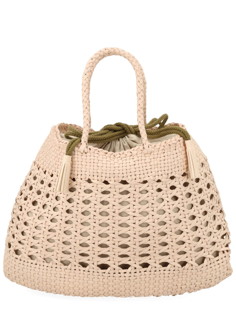 Dragon Diffusion Santa Cano Shoulder Bag — Beige Leather