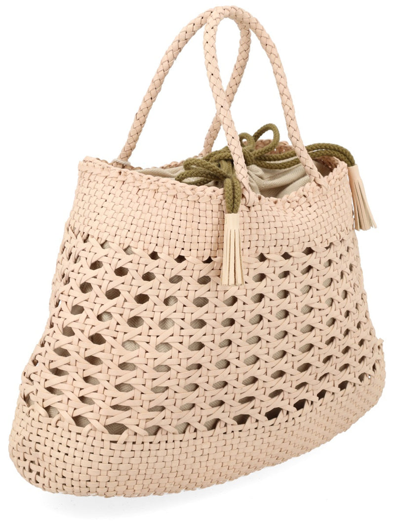 Dragon Diffusion Santa Cano Shoulder Bag — Beige Leather