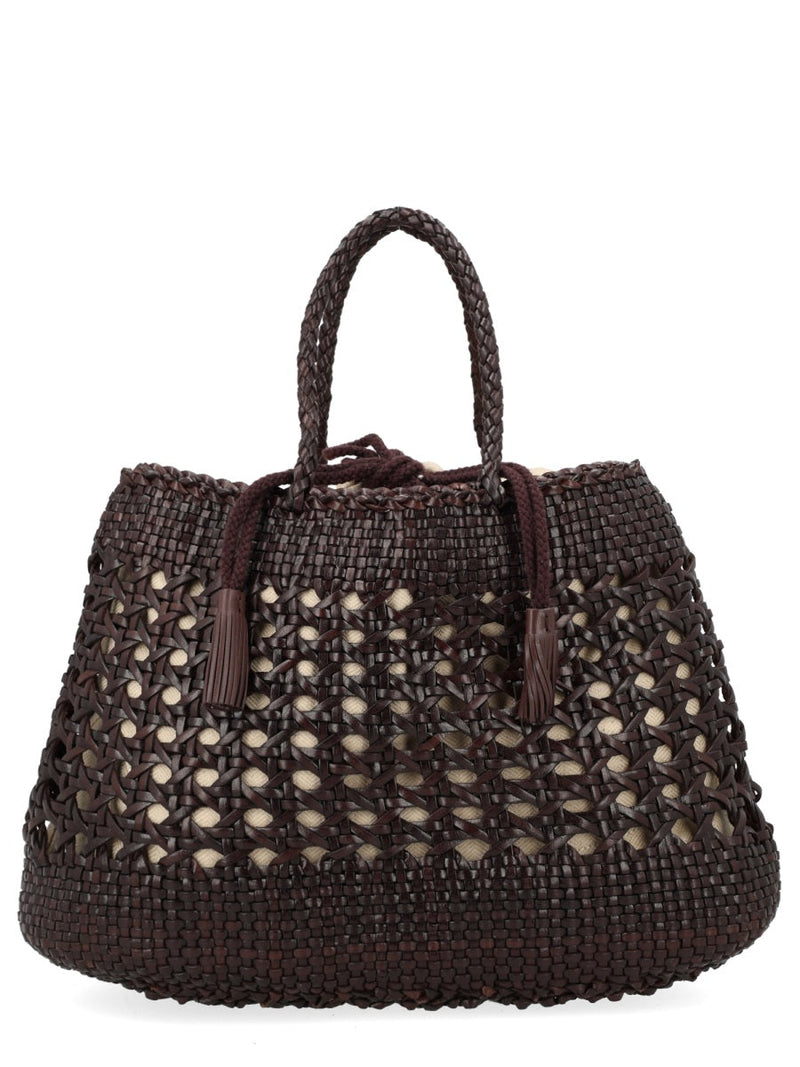 Dragon Diffusion Santa Cano Shoulder Bag — Brown Leather