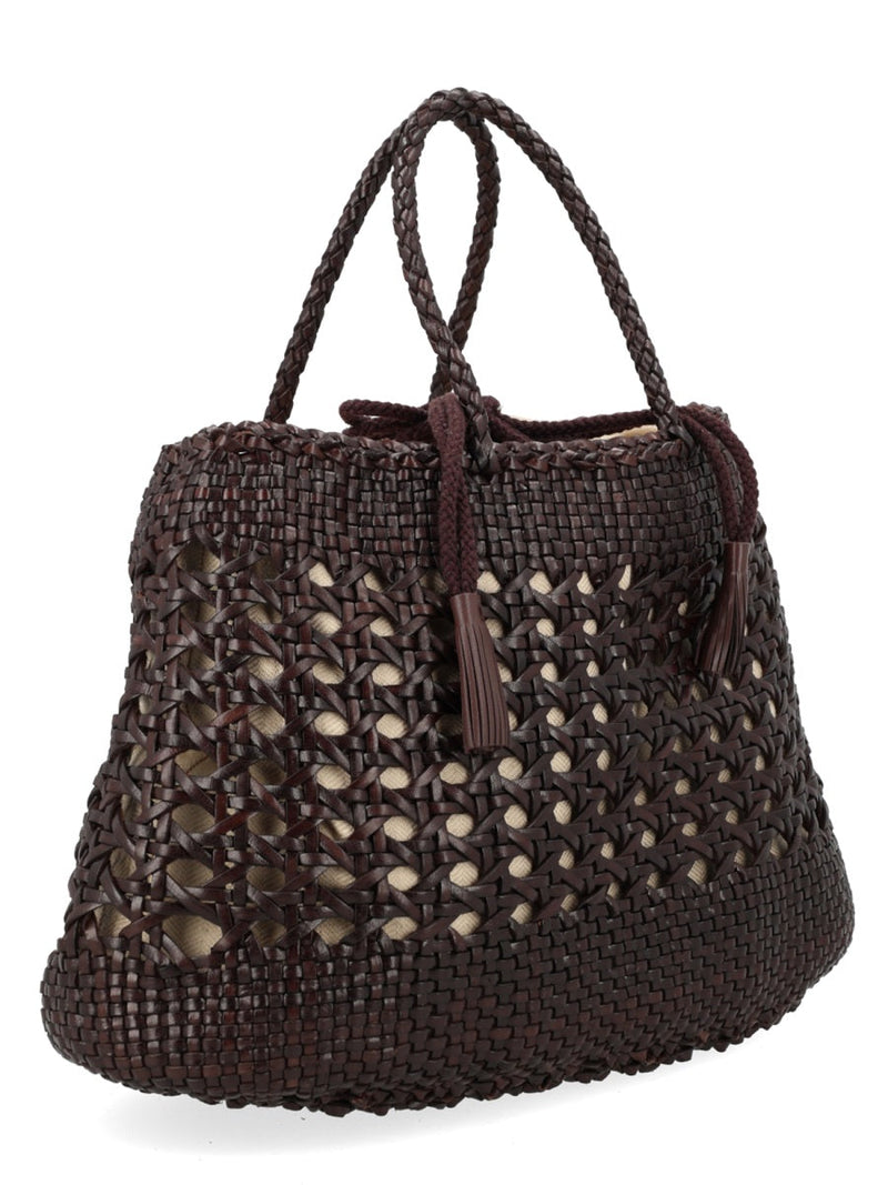 Dragon Diffusion Santa Cano Shoulder Bag — Brown Leather