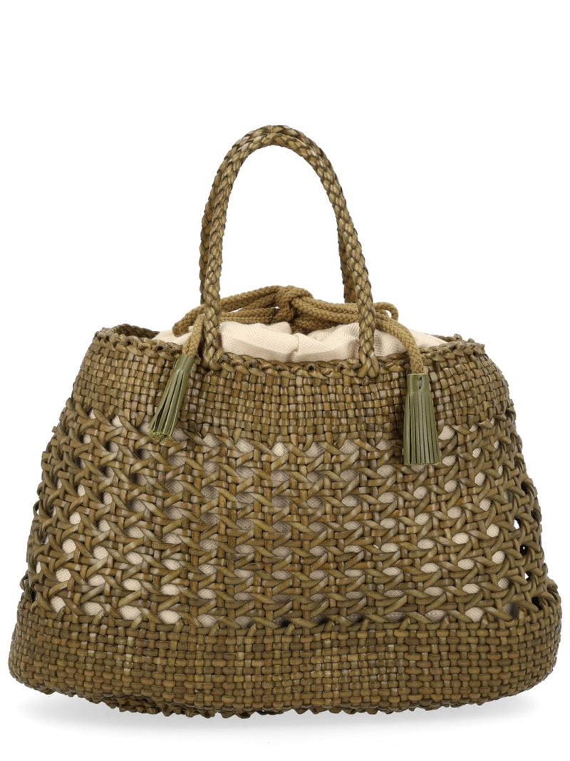 Dragon Diffusion Santa Cano Shoulder Bag — Beige Leather