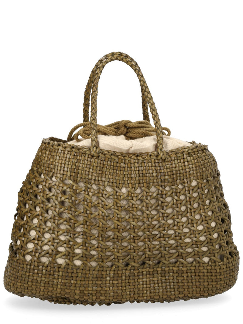 Dragon Diffusion Santa Cano Shoulder Bag — Beige Leather