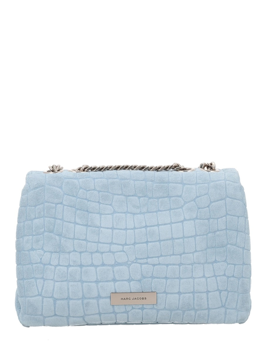 Marc Jacobs Slim Dual Shoulder Bag — Blue Cow Leather