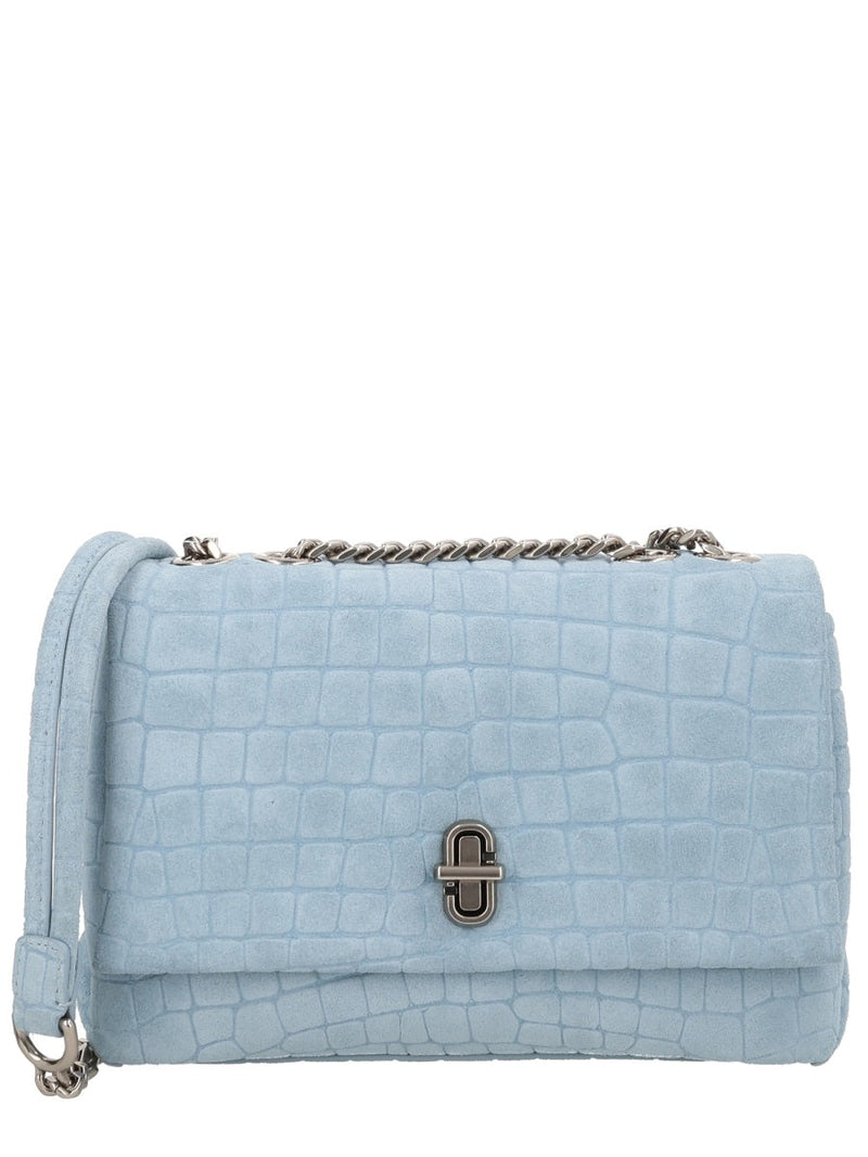 Marc Jacobs Slim Dual Shoulder Bag — Blue Cow Leather