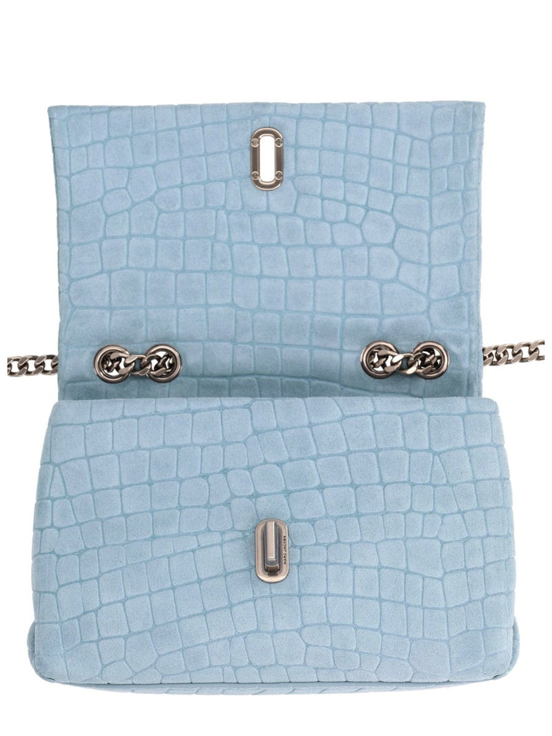 Marc Jacobs Slim Dual Shoulder Bag — Blue Cow Leather