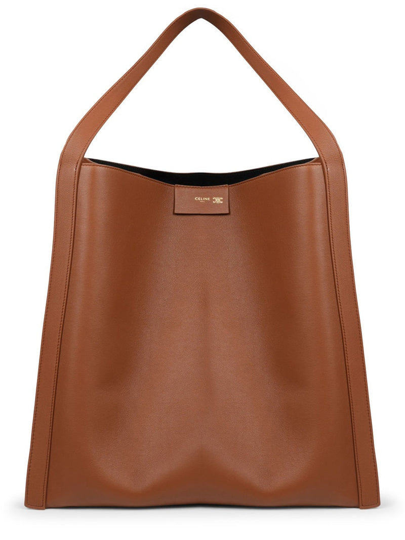 Celine Top Handle Bag — Brown Calf Leather