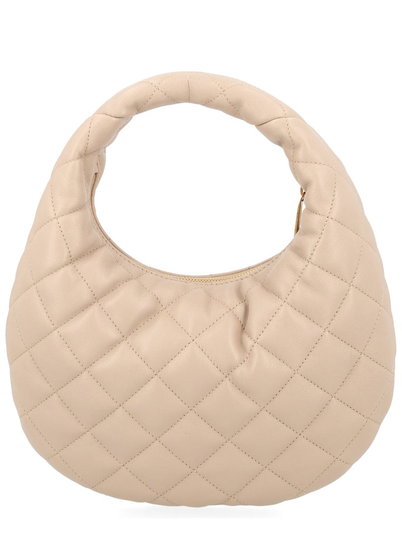Saint Laurent Icarino Shoulder Bag — Beige Lamb Leather