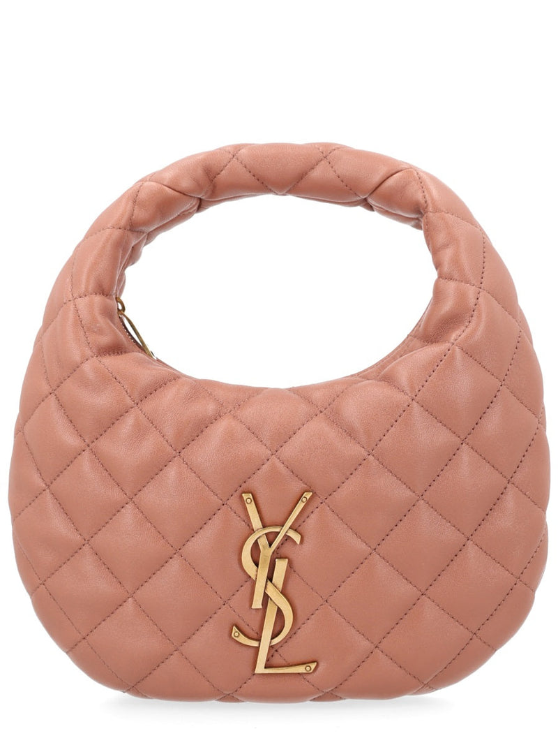 Saint Laurent Icarino Baby Shoulder Bag — Brown Domesticated Lamb Leather