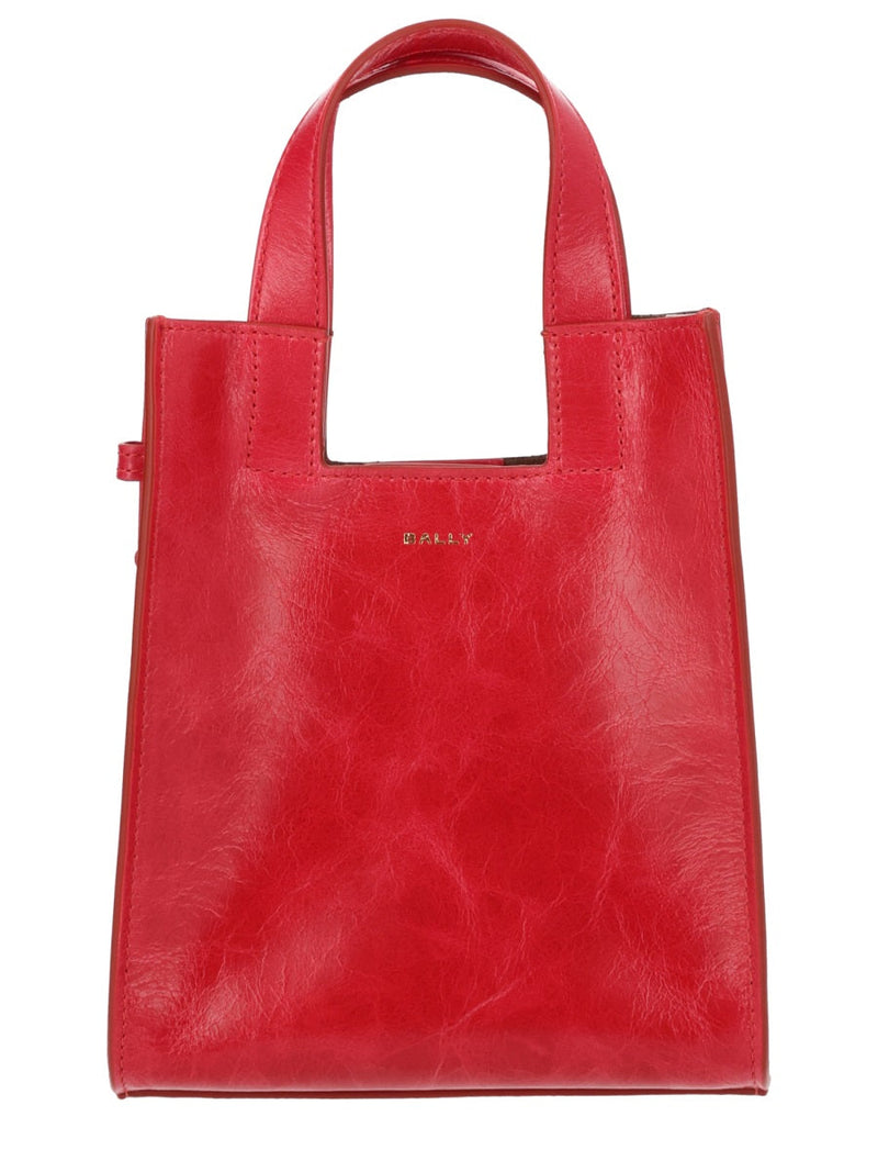 Bally Easy Tote Bag — Red Bovine Leather