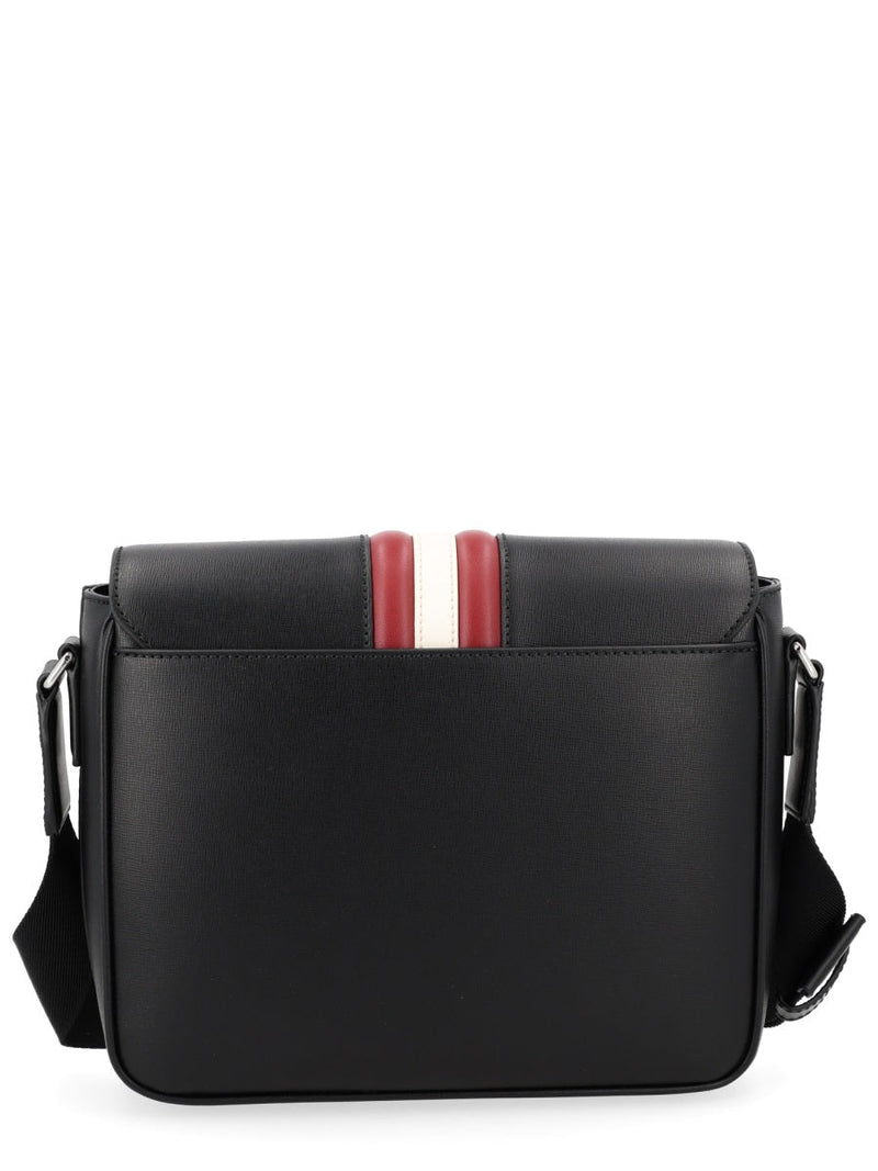 Bally Mythos Shoulder Bag — Black Recycled Bovine Leather
