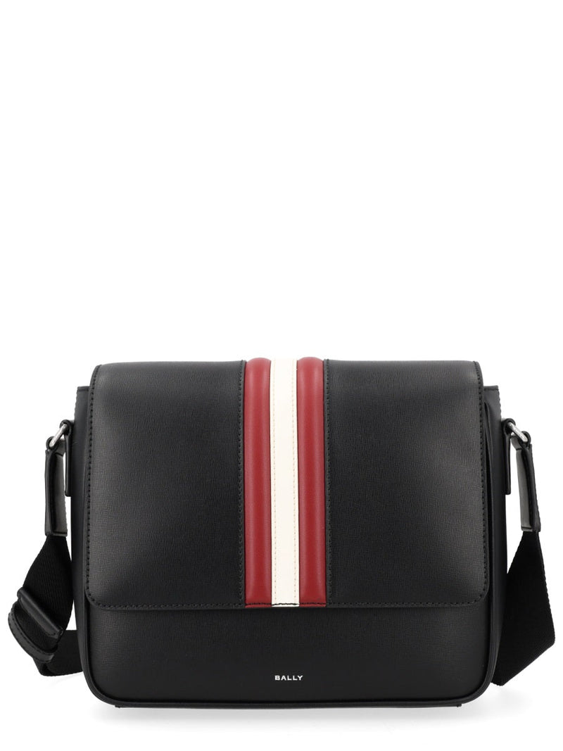Bally Mythos Shoulder Bag — Black Recycled Bovine Leather