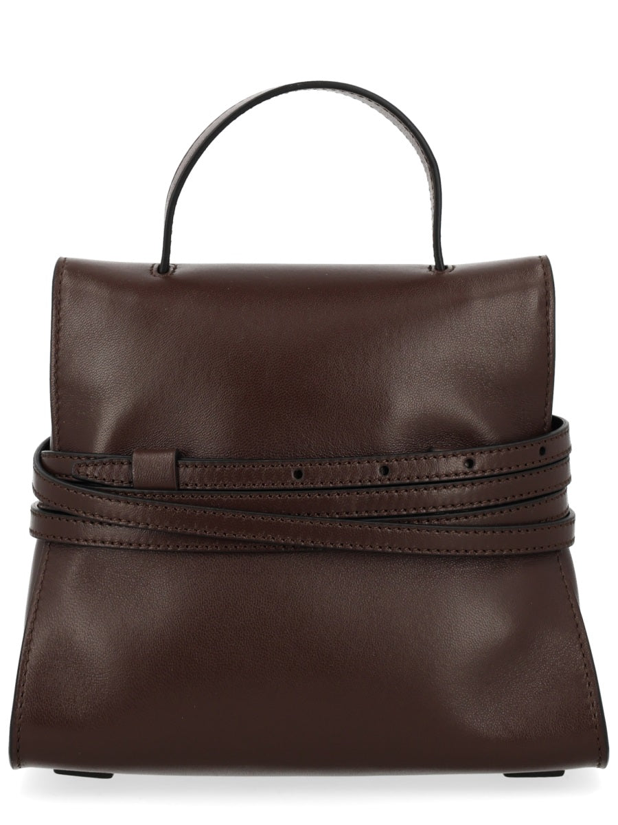 Moschino Top Handle Bag — Brown Calf Leather