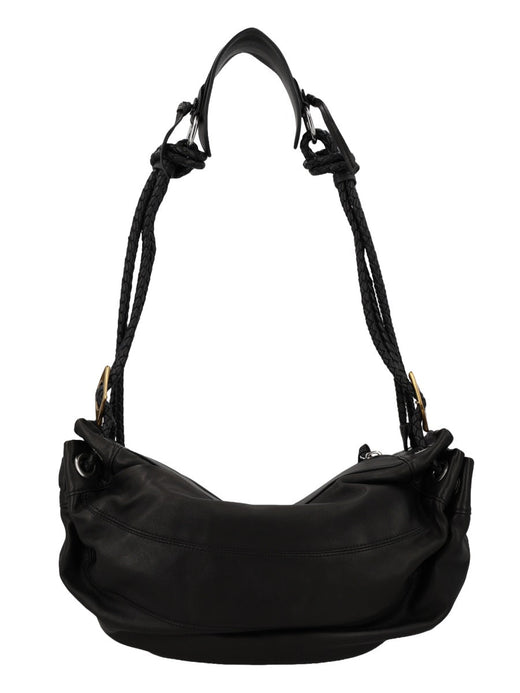 Isabel Marant Maia Shoulder Bag — Black Lamb Leather