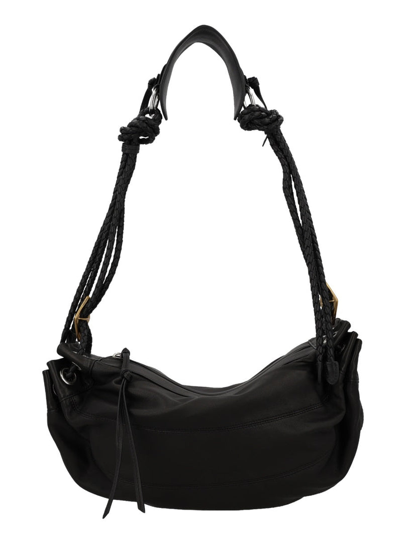 Isabel Marant Maia Shoulder Bag — Black Lamb Leather