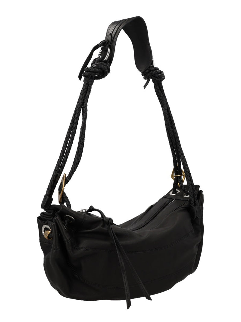 Isabel Marant Maia Shoulder Bag — Black Lamb Leather