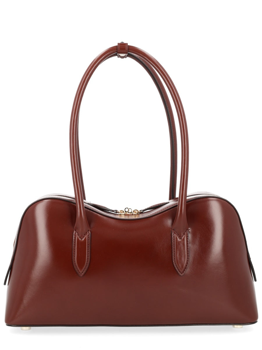 Stella Mccartney Structured Vegan Leather Shoulder Bag — Red