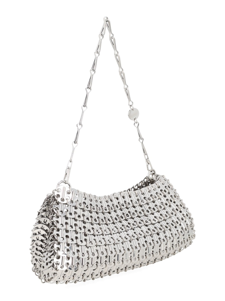 Rabanne Clutch — Silver Steel