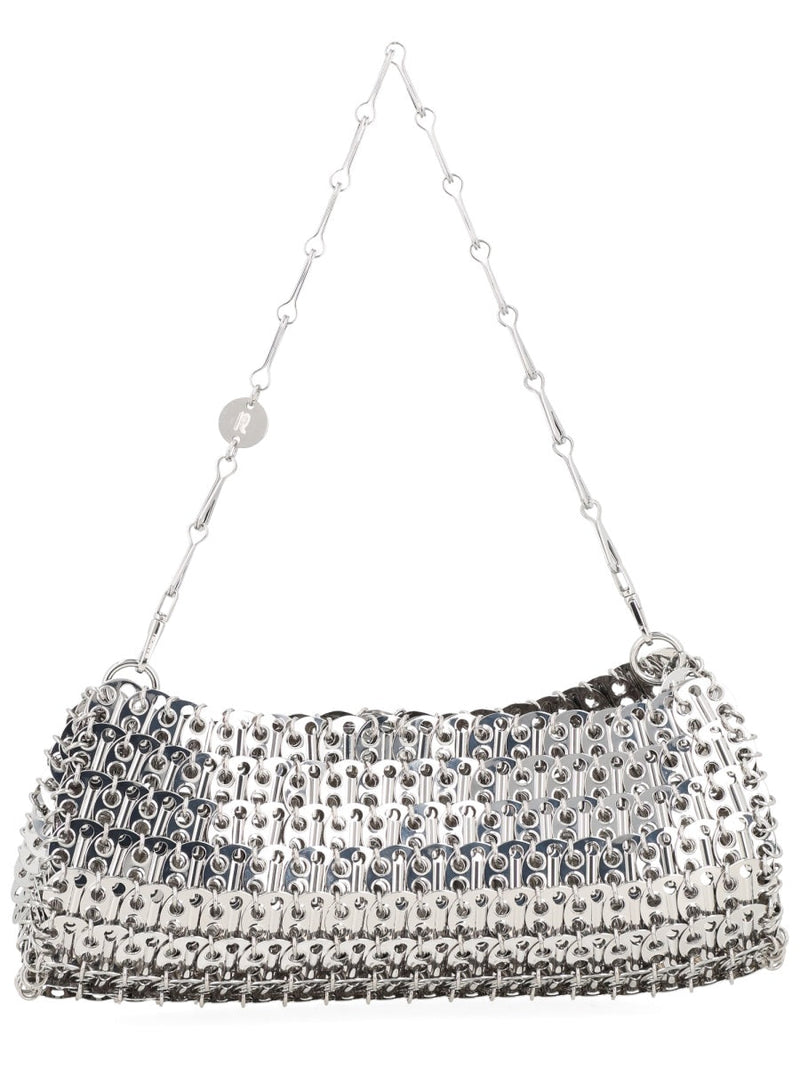 Rabanne Clutch — Silver Steel