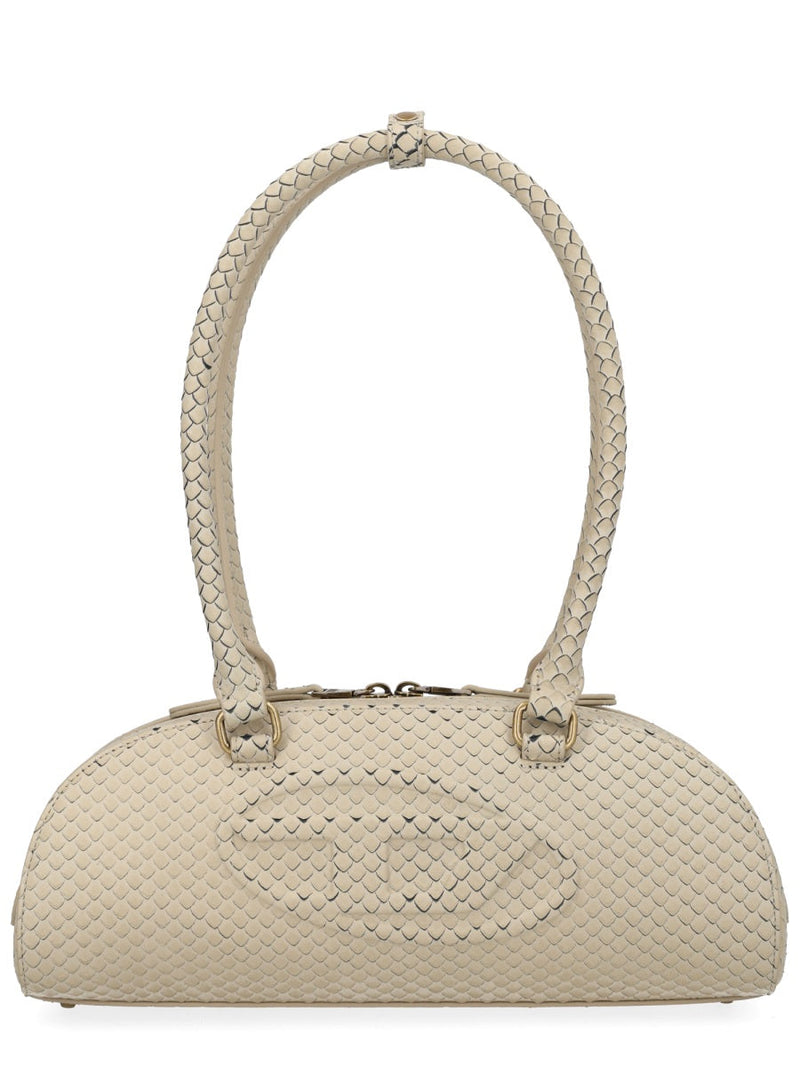 Diesel Dome Shoulder Bag — Beige Pmu
