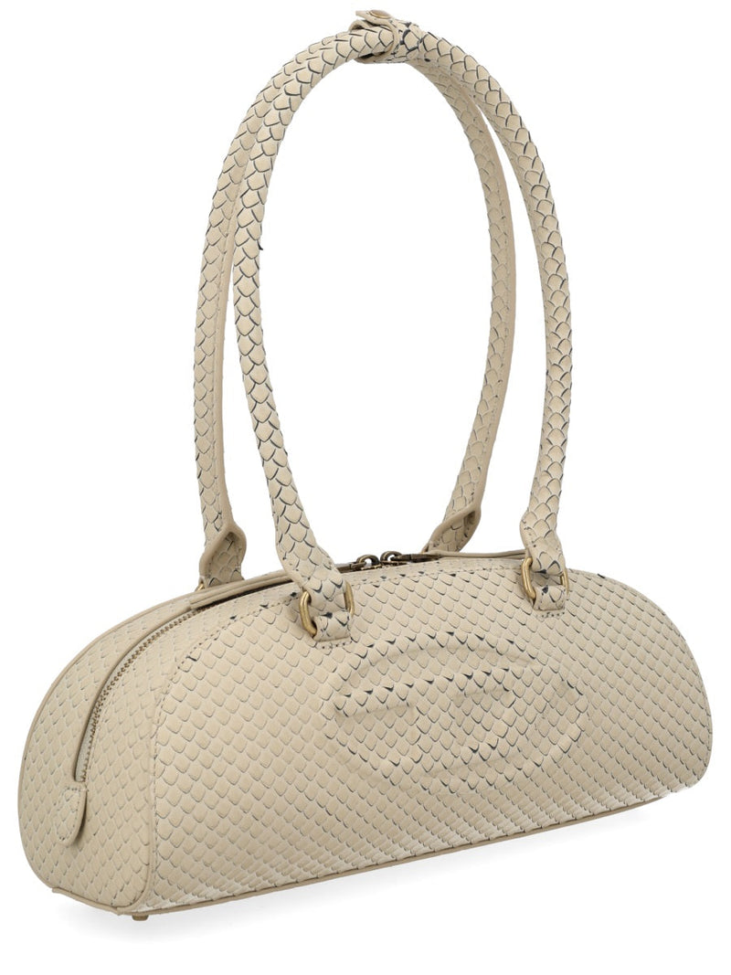 Diesel Dome Shoulder Bag — Beige Pmu