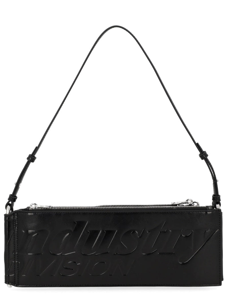 Diesel Flag-D Shoulder Bag — Black Polyurethane