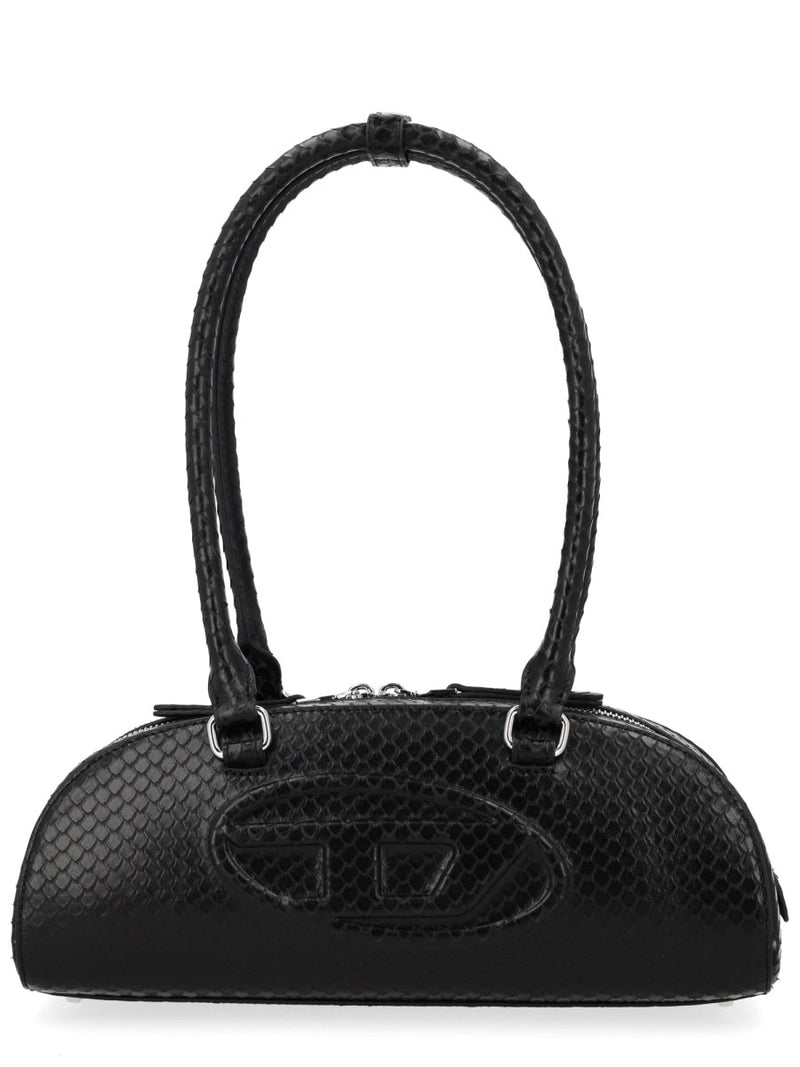 Diesel 1dr Dome Shoulder Bag — Black Pmu